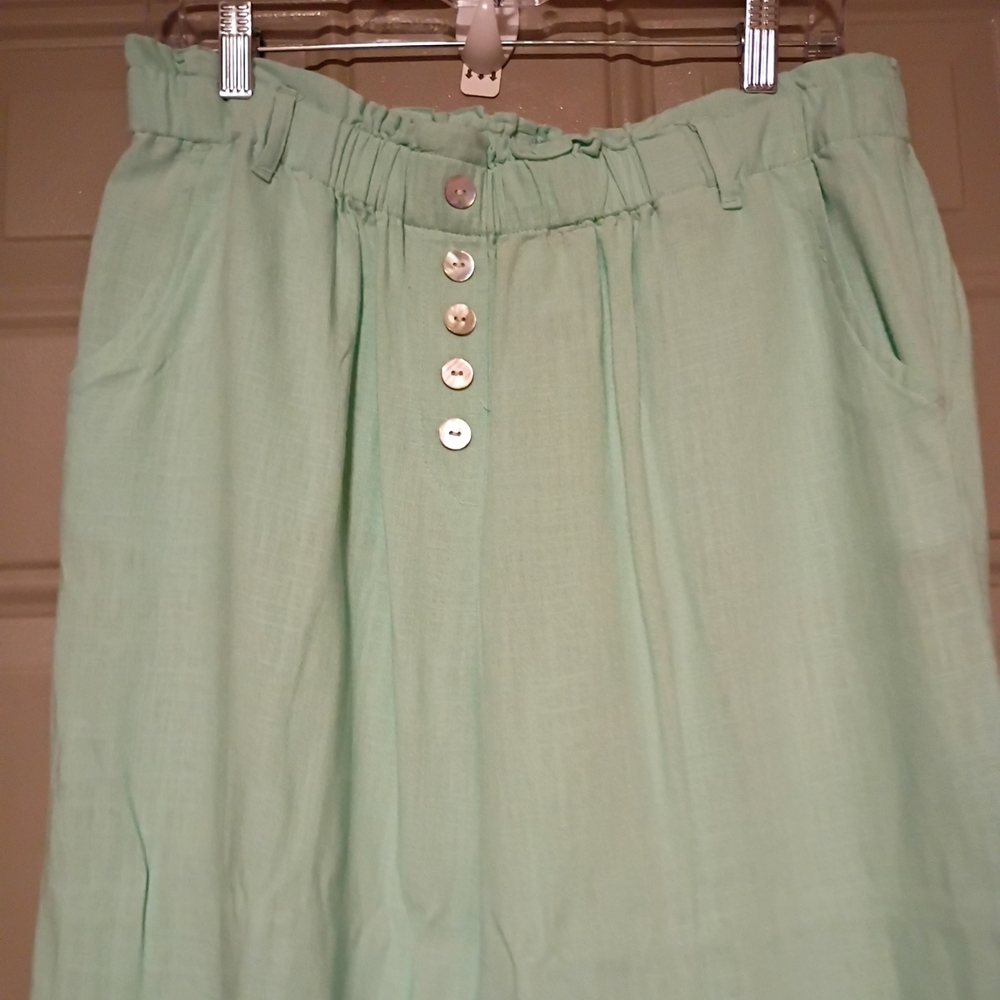 Ruby Rd. Light Green Pants - Picture 2 of 16